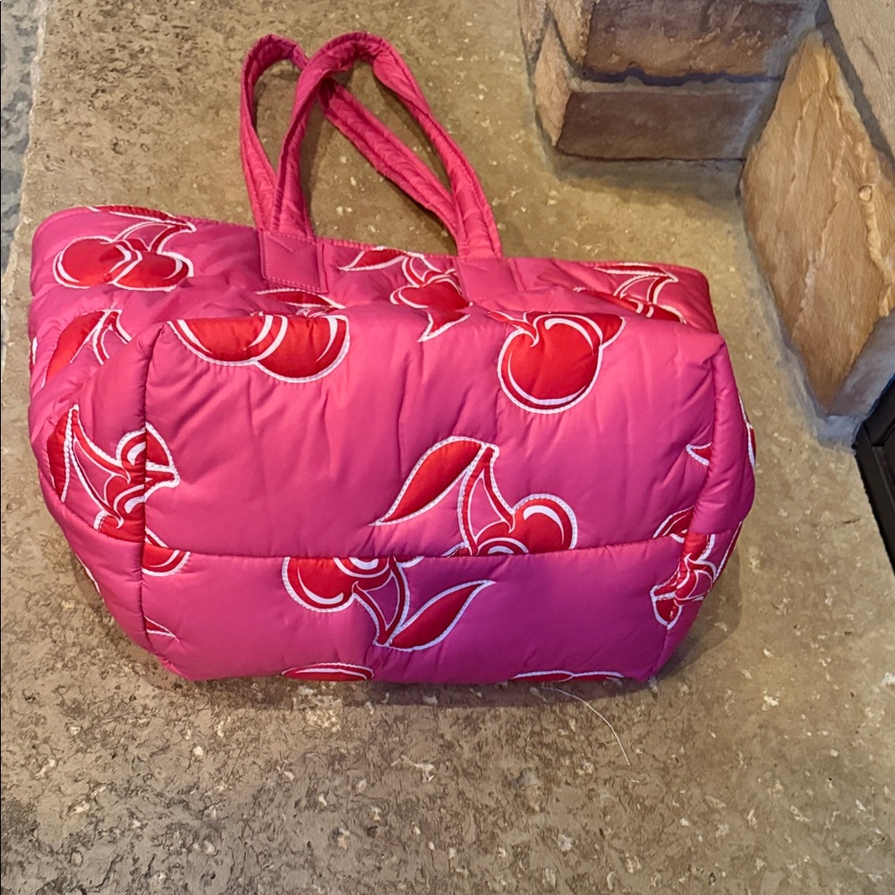 Sincerely Jules Vibrant Pink Cherry Tote - Picture 4 of 6